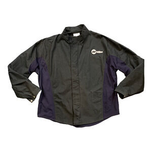Miller Welding Jacket Mens 2XL Black WeldX FR Fire Flame Resistant Lightweight